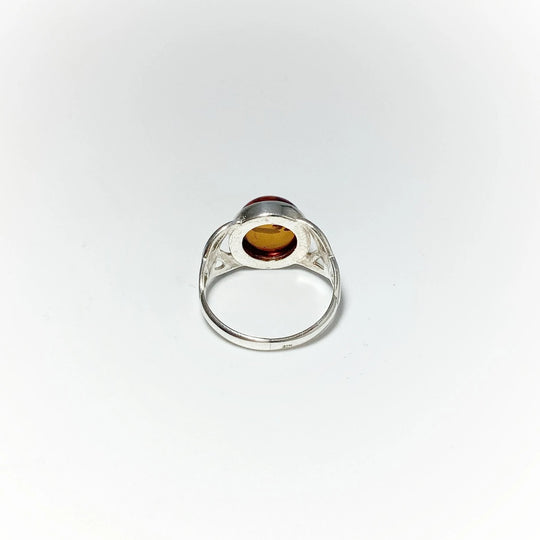 Cognac Amber Ring - Rocks and Gems Canada