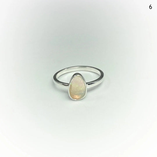 Faceted Ethiopian Fire Opal Ring - Rocks and Gems Canada