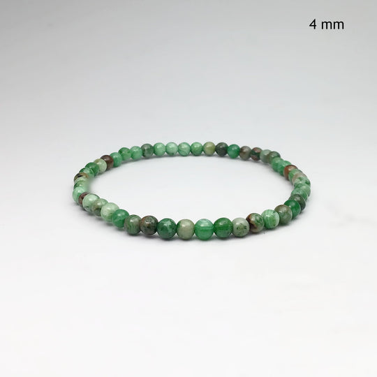 Green Crazy Lace Agate Beaded Bracelet - Rocks and Gems Canada