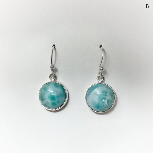 Larimar Dangle Earrings - Rocks and Gems Canada