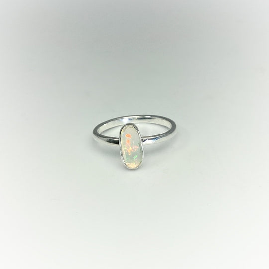 Faceted Ethiopian Fire Opal Ring - Rocks and Gems Canada