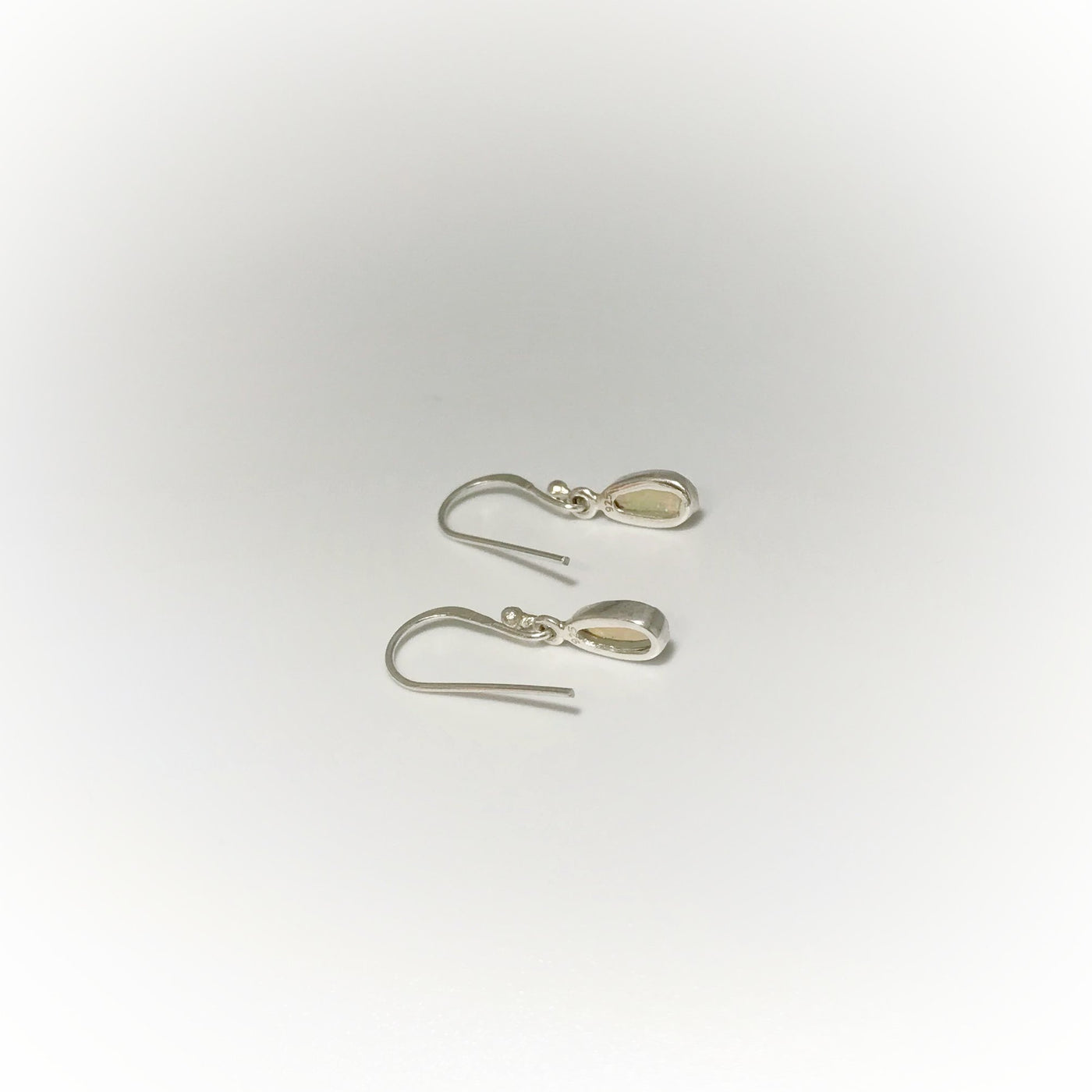Ethiopian Fire Opal Freeform Faceted Dangle Earrings