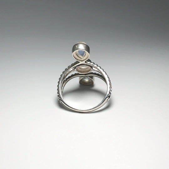 Rainbow Moonstone Ring - Size 9 - Rocks and Gems Canada