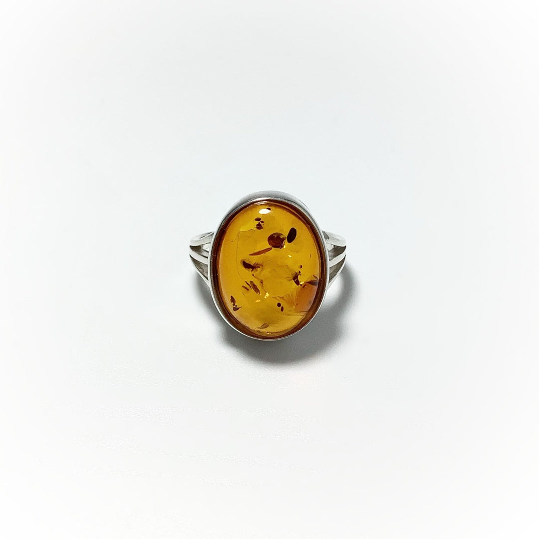 Cognac Amber Ring - Rocks and Gems Canada