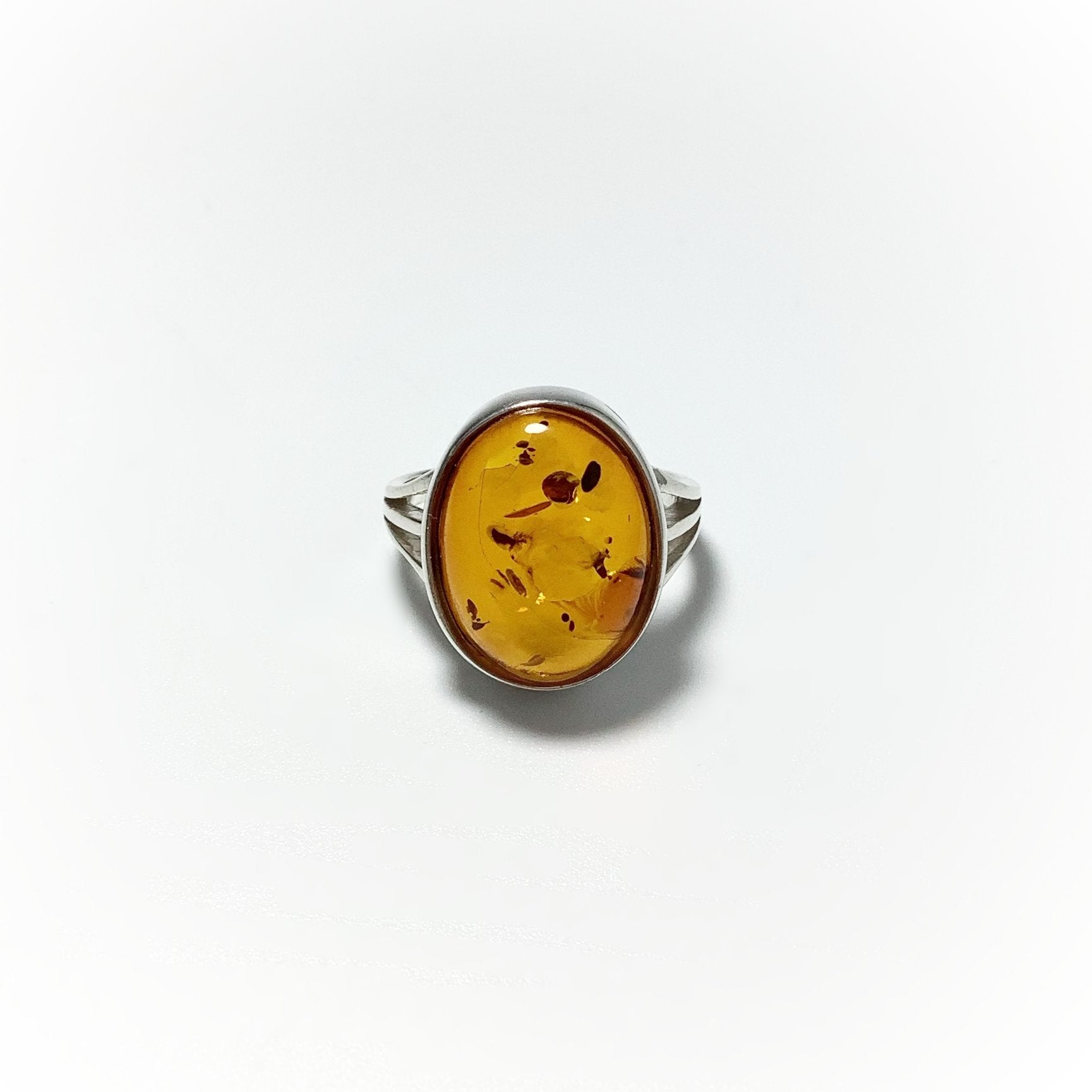 Cognac Amber Ring - Rocks and Gems Canada