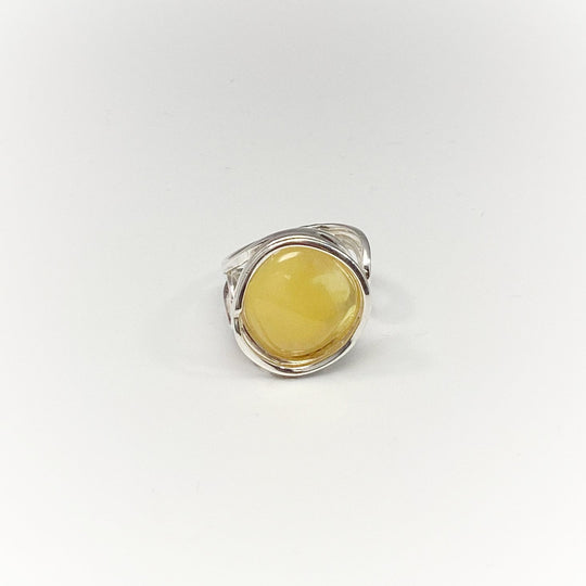 Butterscotch Amber Ring - Rocks and Gems Canada