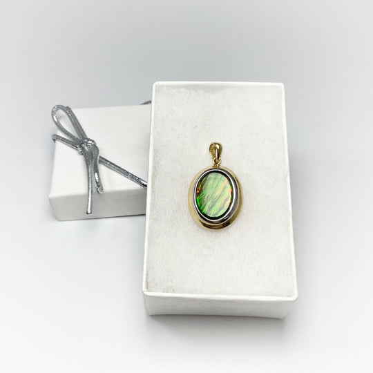 Alberta Ammolite 14K Gold Pendant - Rocks and Gems Canada