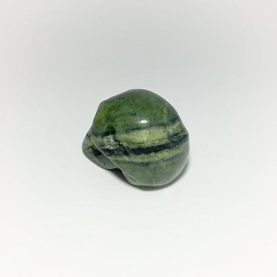 Carved Canadian Jade Skull - Rocks and Gems Canada
