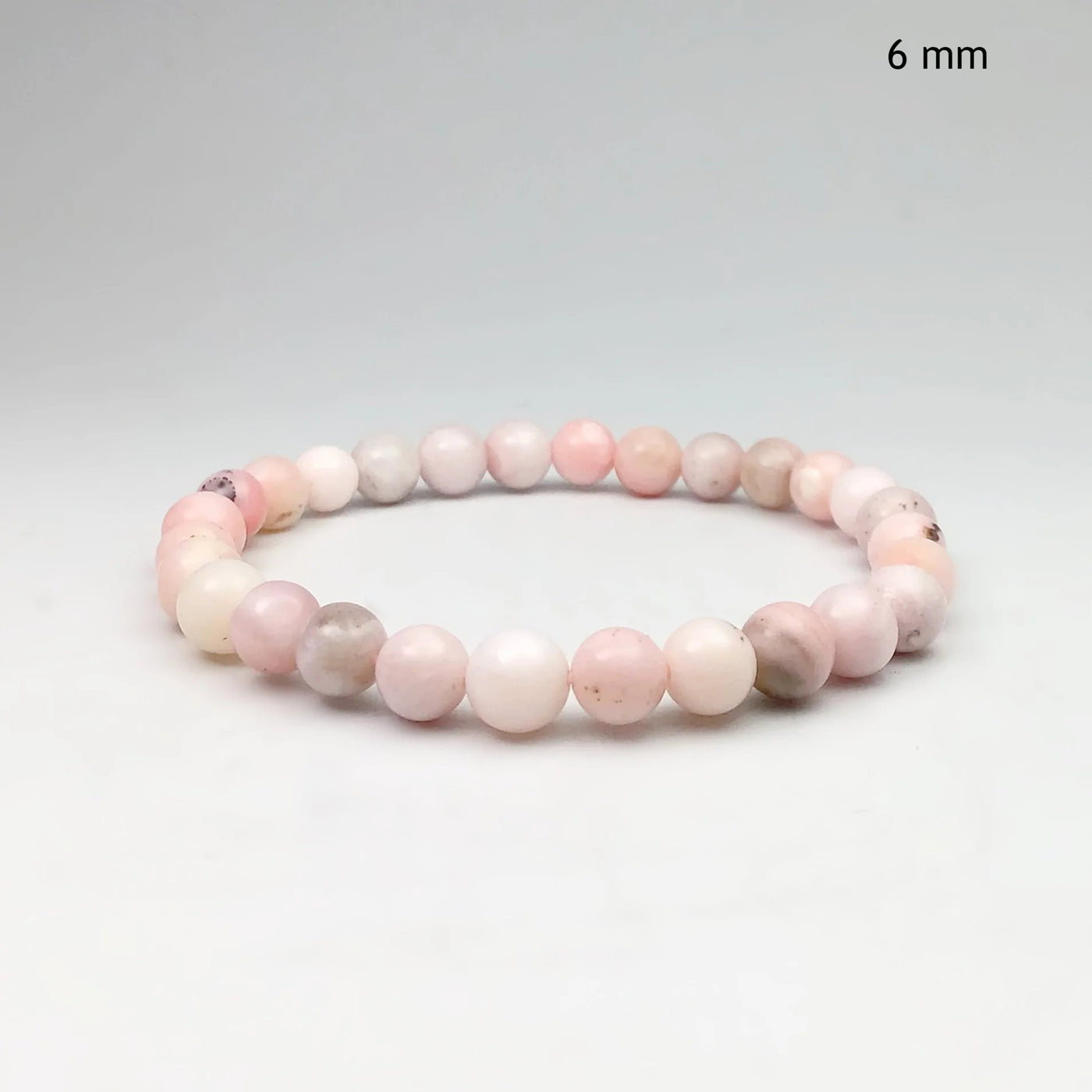 Pink Peruvian Opal Beaded Bracelet