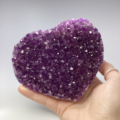 Amethyst Druze Cluster Heart
