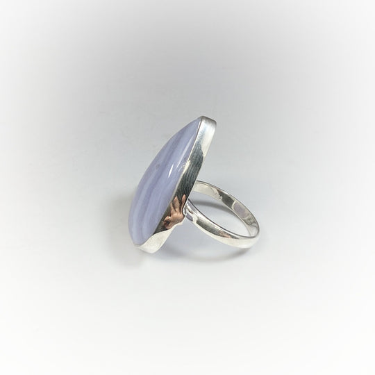 Blue Lace Agate Ring - Rocks and Gems Canada