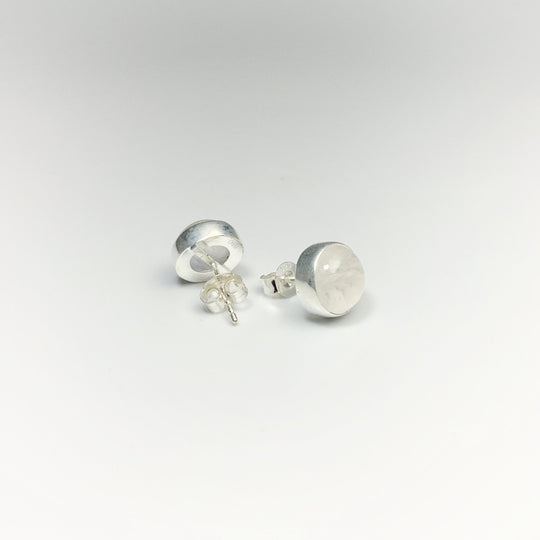 Rainbow Moonstone Stud Earrings - Rocks and Gems Canada