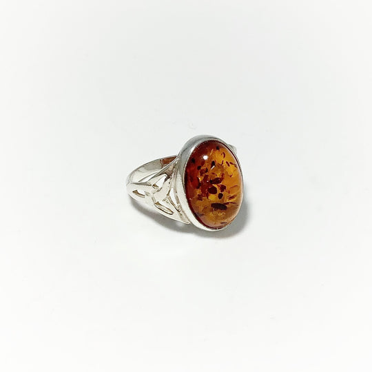 Cognac Amber Ring - Rocks and Gems Canada