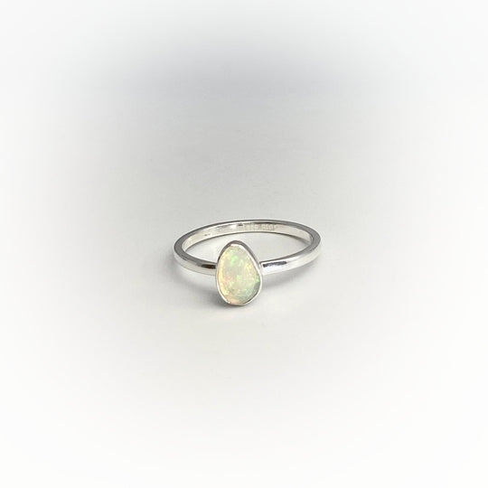 Faceted Ethiopian Fire Opal Ring - Rocks and Gems Canada