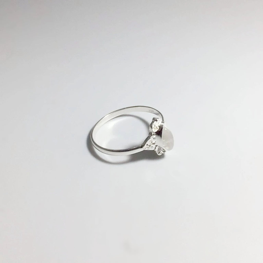 Rainbow Moonstone Ring - Rocks and Gems Canada