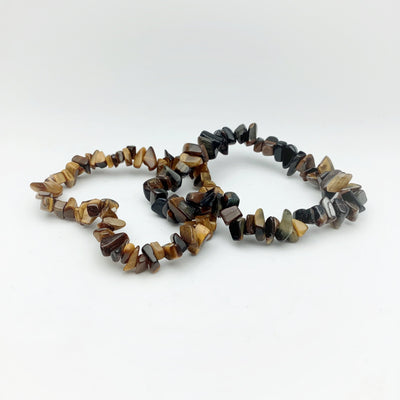 Tiger Eye Chip Beaded Bracelet