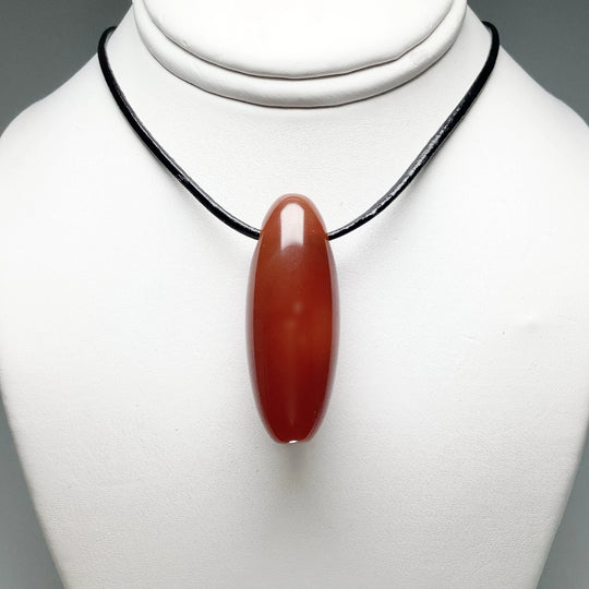 Carnelian Agate Drilled Pendant - Rocks and Gems Canada
