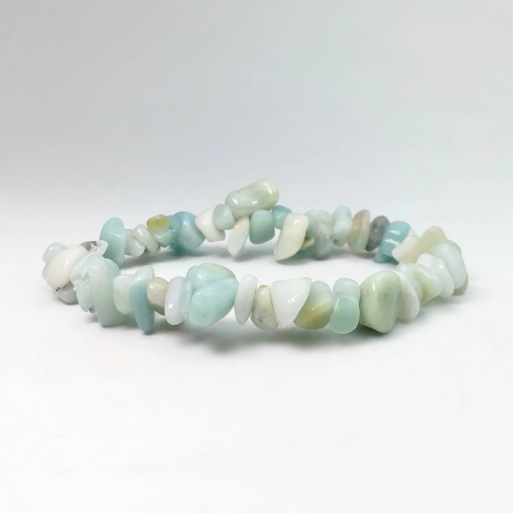 Amazonite Chip Beaded Bracelet - Rocks and Gems Canada