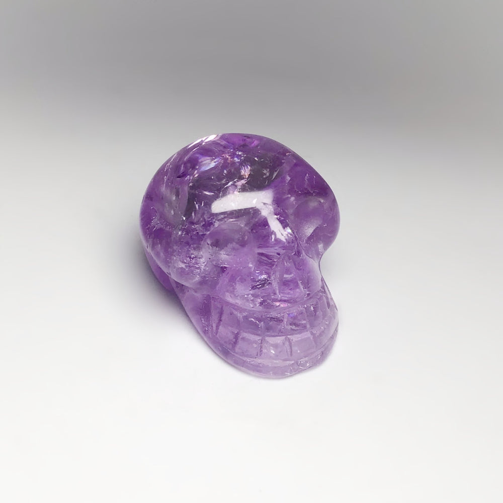 Carved Amethyst Crystal Skull - Rocks and Gems Canada