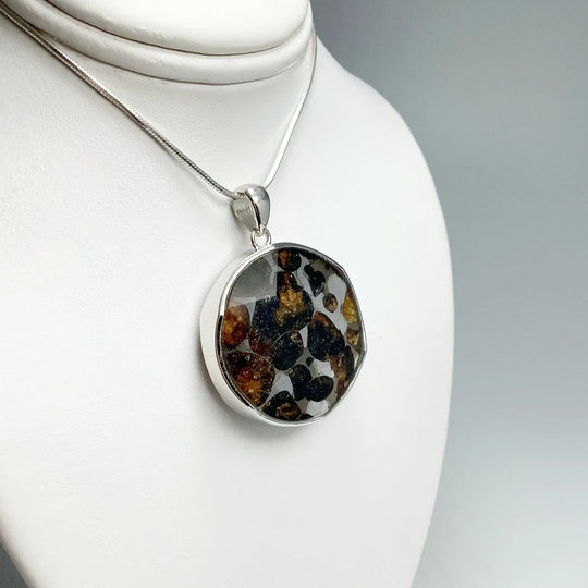 Sericho Meteorite Faceted Pendant - Rocks and Gems Canada
