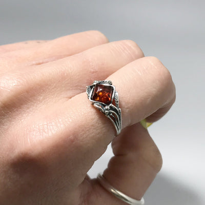 Cognac Amber Ring