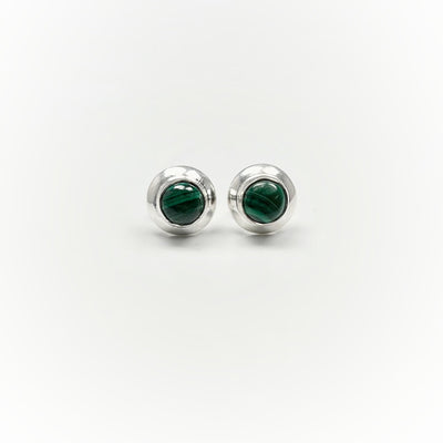 Malachite Stud Earrings