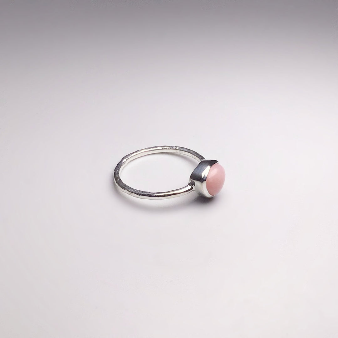 Pink Peruvian Opal Ring - Rocks and Gems Canada
