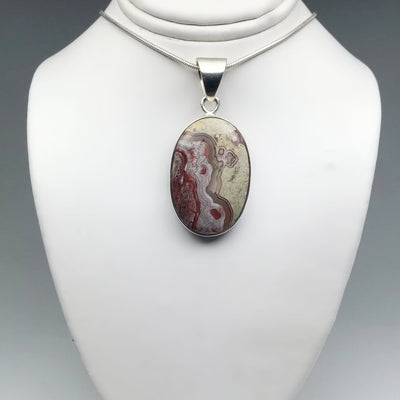 Crazy Lace Agate Pendant