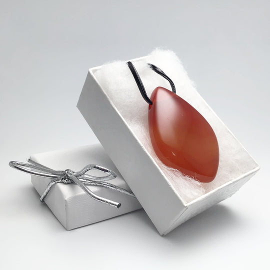 Carnelian Agate Drilled Pendant - Rocks and Gems Canada