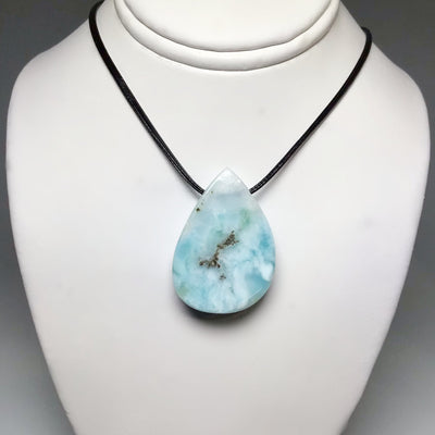 Larimar Drilled Pendant