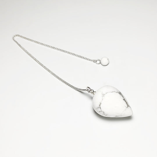 Howlite Teardrop Pendulum - Rocks and Gems Canada