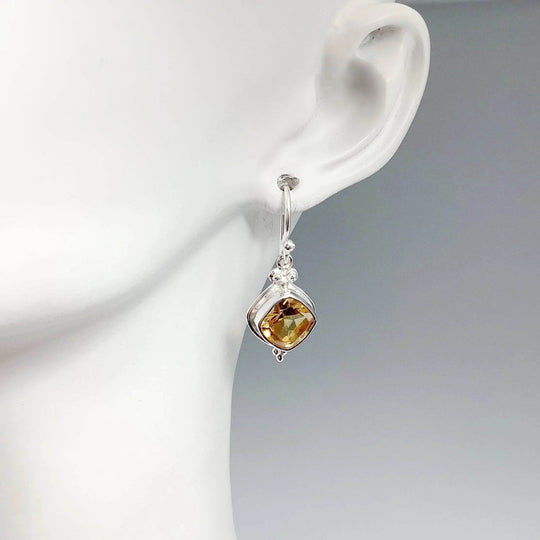 Citrine Dangle Earrings - Rocks and Gems Canada