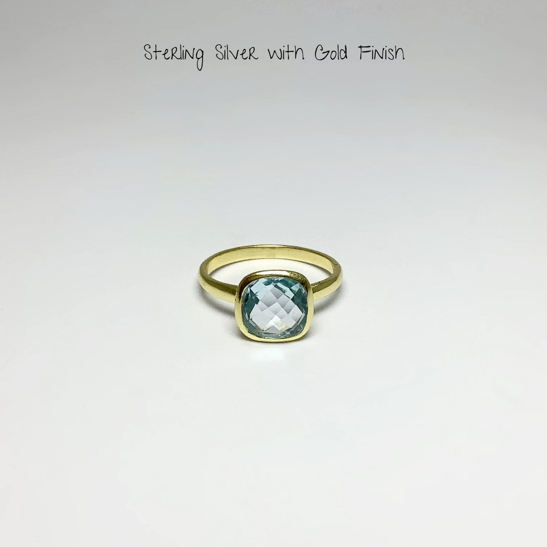 Blue Topaz Ring - Rocks and Gems Canada
