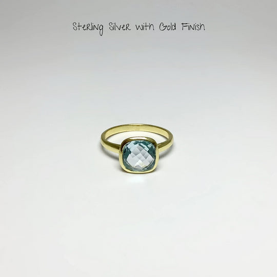 Blue Topaz Ring - Rocks and Gems Canada