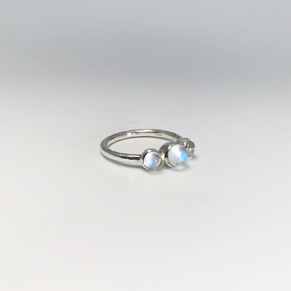 Rainbow Moonstone Ring - Rocks and Gems Canada