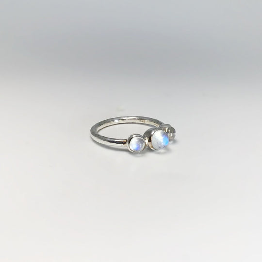 Rainbow Moonstone Ring - Rocks and Gems Canada