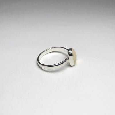 Faceted Ethiopian Fire Opal Ring