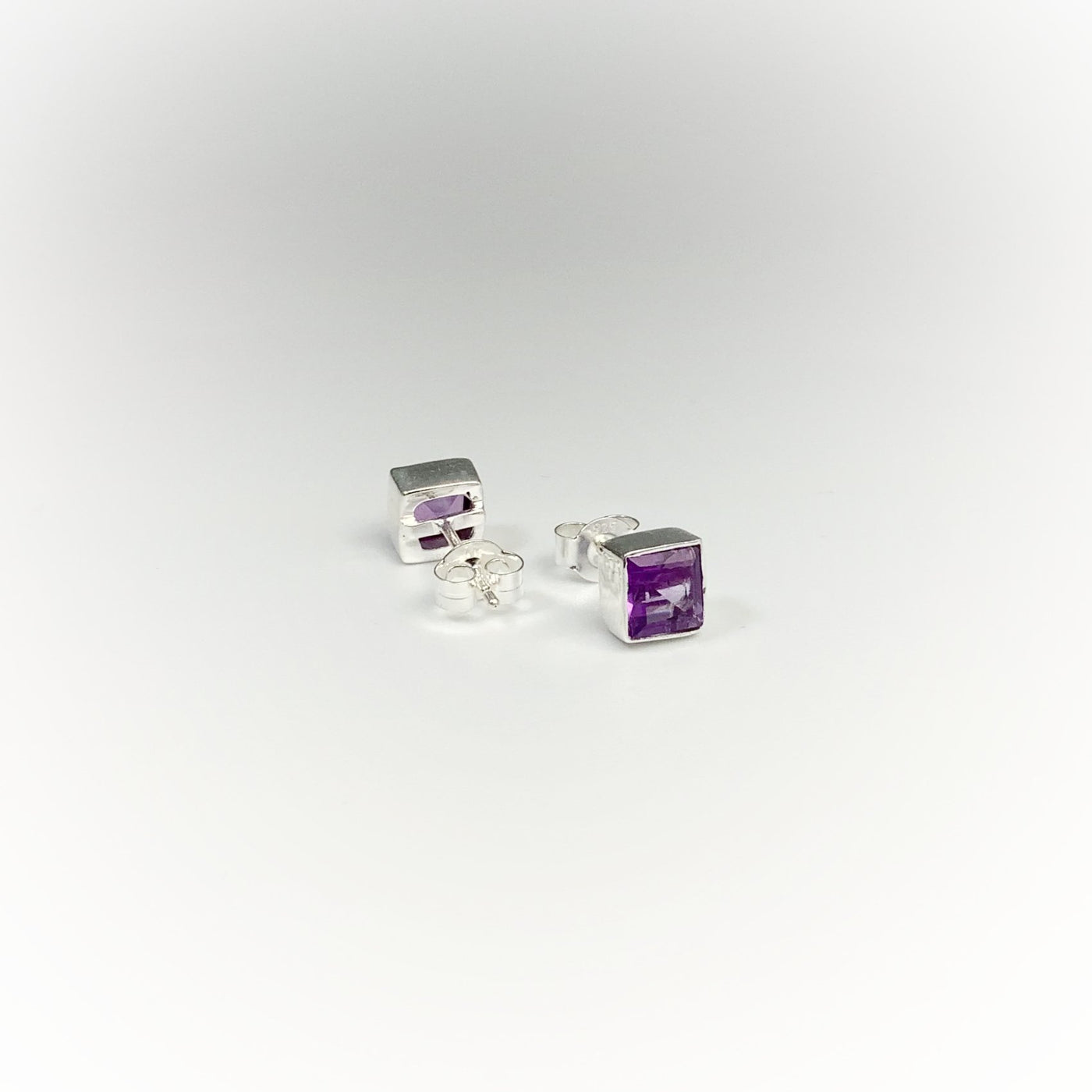 Amethyst Stud Earrings