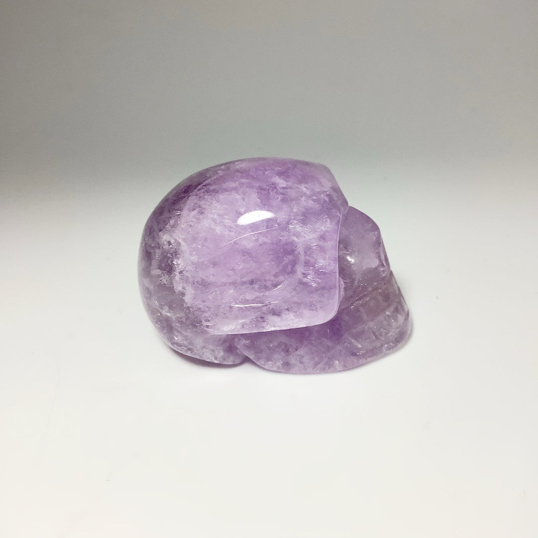Carved Amethyst Crystal Skull - Rocks and Gems Canada