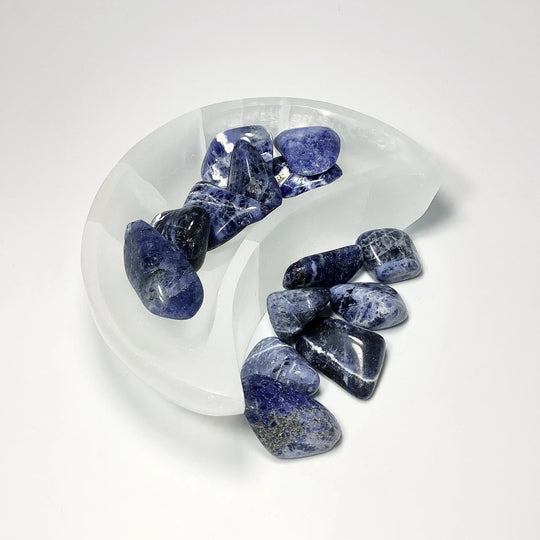 Selenite Half Moon Bowl - Rocks and Gems Canada