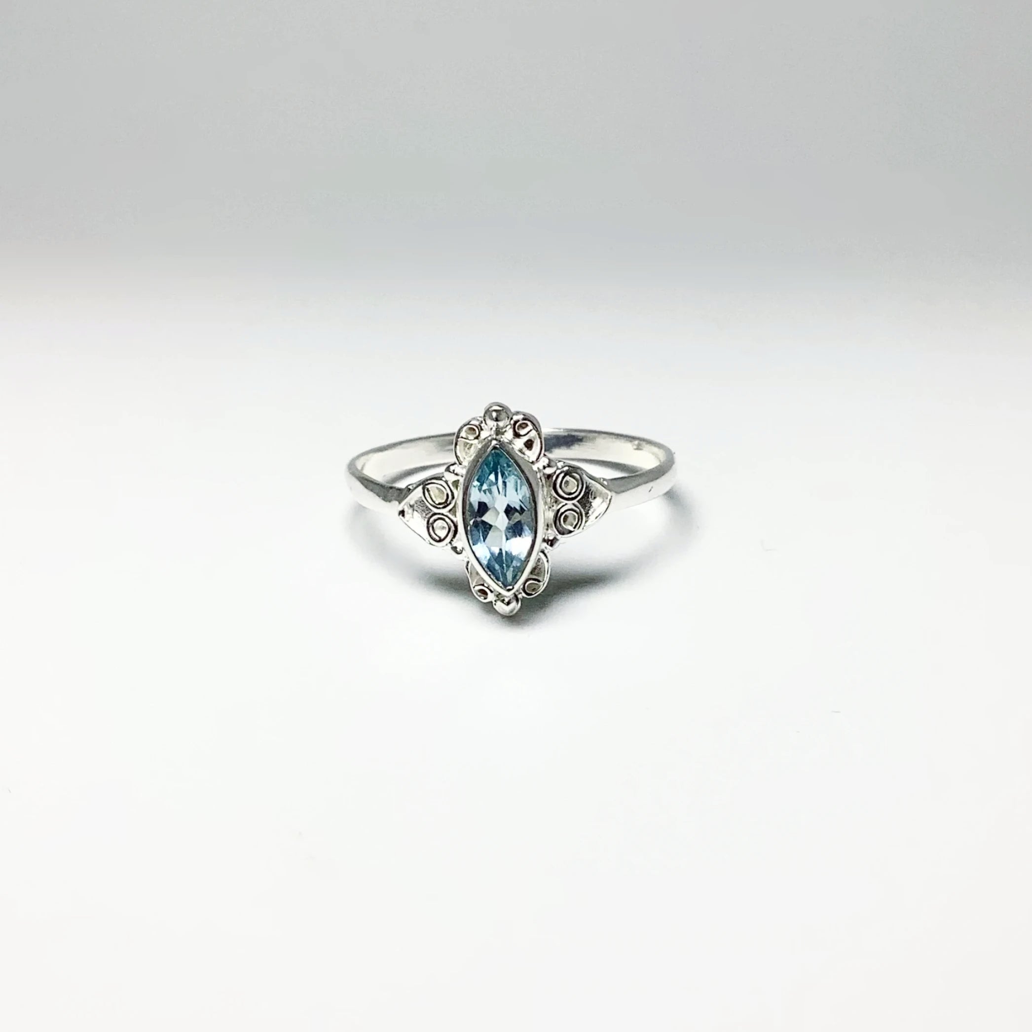 Blue Topaz Ring - Rocks and Gems Canada