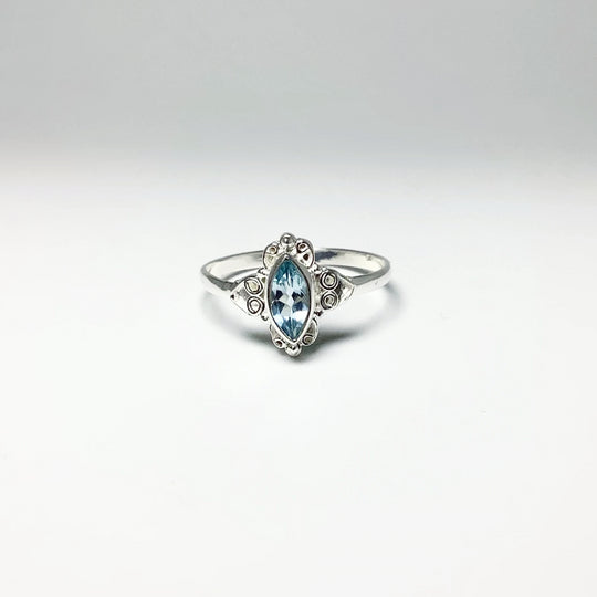 Blue Topaz Ring - Rocks and Gems Canada