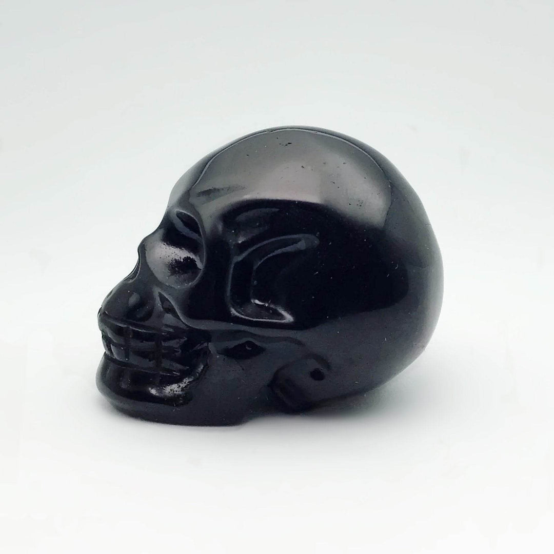 Carved Obsidian Crystal Skull - Rocks and Gems Canada