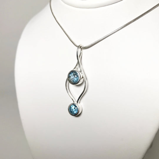 Blue Topaz Pendant - Rocks and Gems Canada