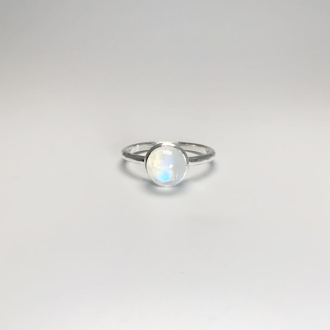 Rainbow Moonstone Ring - Rocks and Gems Canada