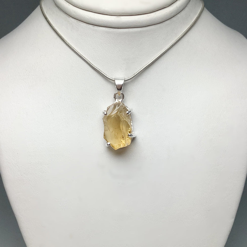Raw Citrine Pendant - Rocks and Gems Canada
