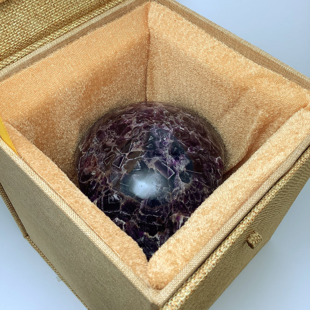 Large Chevron Amethyst Crystal Skull - Rocks and Gems Canada