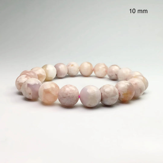 Flower Agate Beaded Bracelet - Rocks and Gems Canada