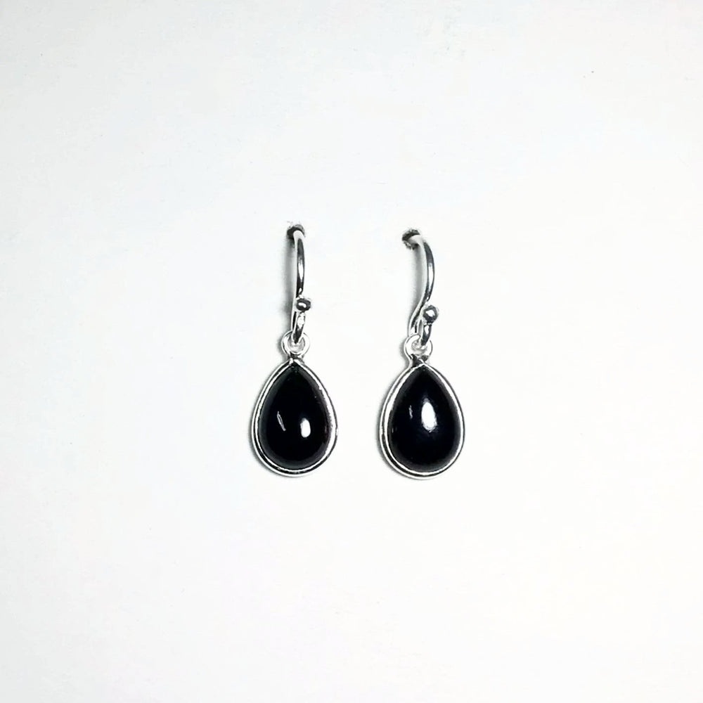 Black Onyx Dangle Earrings - Rocks and Gems Canada