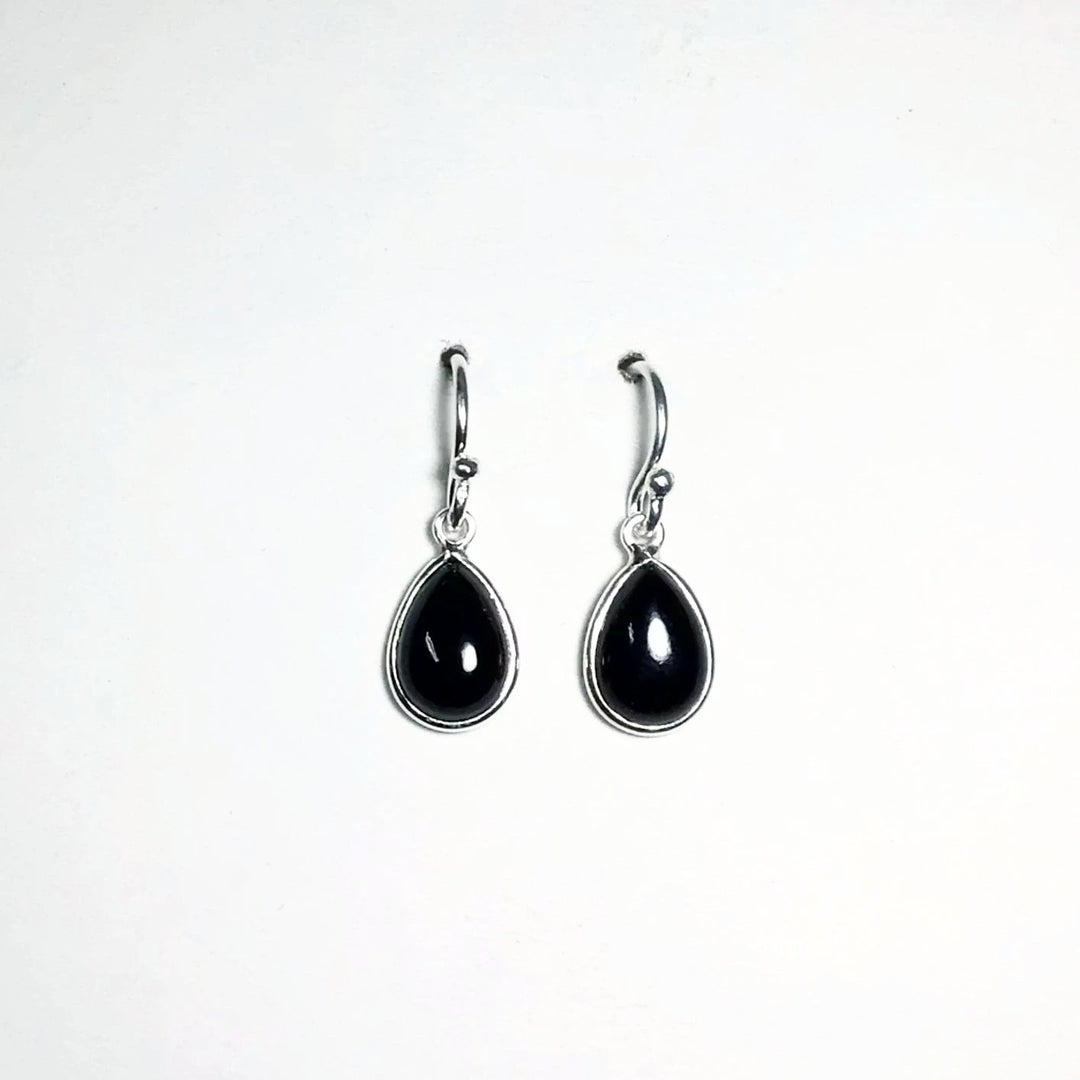 Black Onyx Dangle Earrings - Rocks and Gems Canada